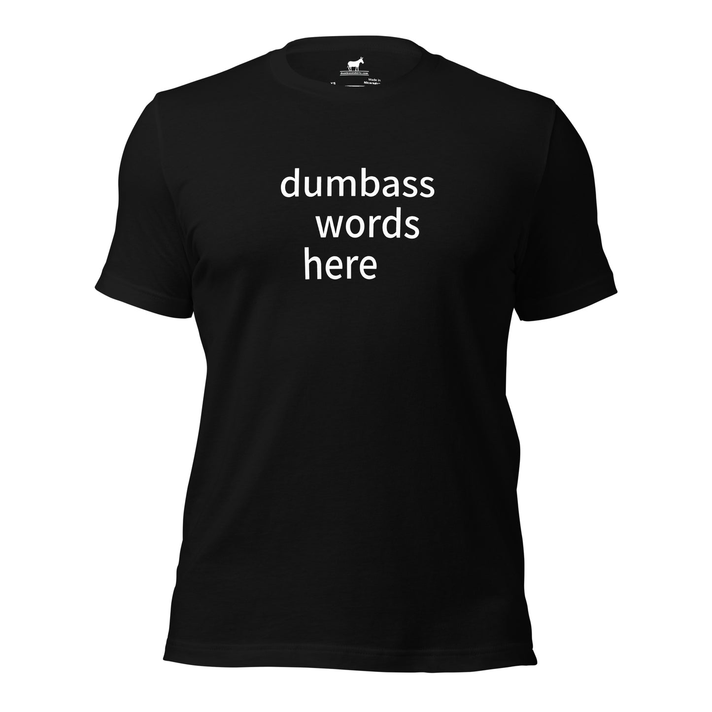 dumbass words tshirt (unisex)